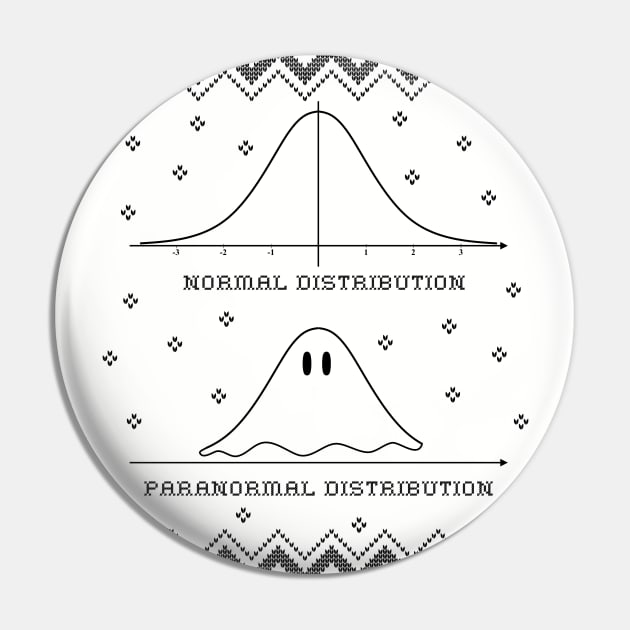 Normal or Paranormal Distribution Ugly Halloween Math Pin by bethcentral