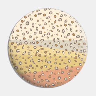 Spotted gradient. yellow. orange. spots. Pin