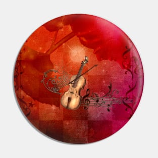 Music, violin Pin