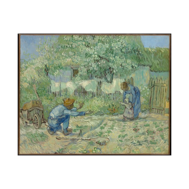 First Steps, after Millet by VincentvanGogh