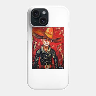 The cowboy at the red bar Phone Case