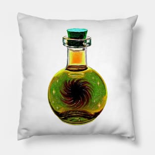 Black hole galaxy potion - fantasy art Pillow