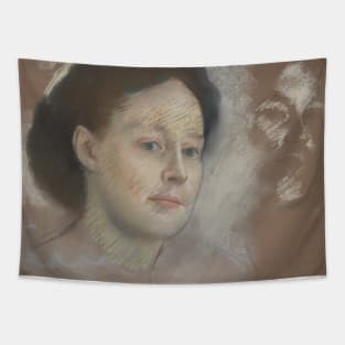 The Artist's Cousin, Probably Mrs. William Bell by Edgar Degas Tapestry