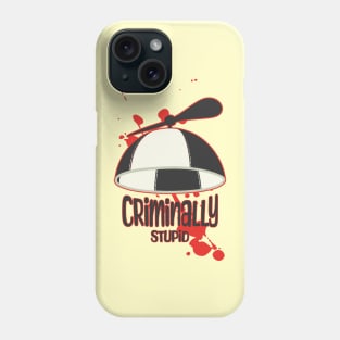 Criminally stupid - Jail Beanie with a propeller Phone Case