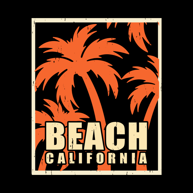 Beach California T Shirt For Women Men by Xamgi