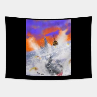 Jaws Water Fun Tapestry