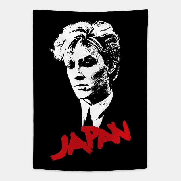 David Sylvian / Retro Fan Art Tapestry by DankFutura