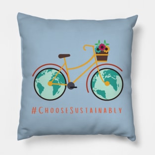 Choose sustainably bike Pillow