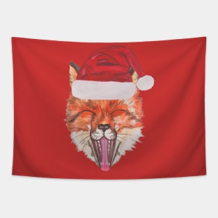 Christmas fox Tapestry