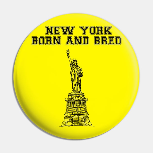 New York Born And Bred Pin by DeraTobi