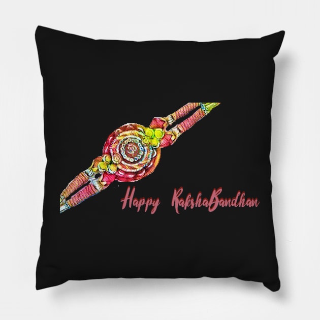 Raksha Bandhan Pillow by justrachna