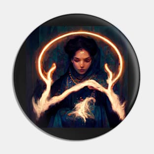 Woman Summoning Magic - best selling Pin