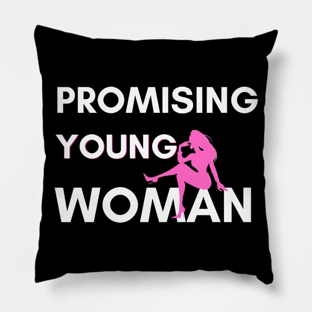 Promising Young Woman Pillow by ArtoCrafto