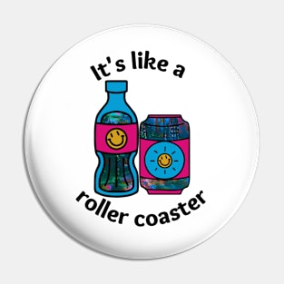 ROLLER COASTER - Funny Weird Bad Translation Error (Alt Color) Pin