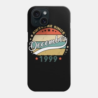 Awesome Since December 1999 Birthday Retro Sunset Vintage Phone Case