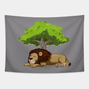 Sleeping Lion Tapestry