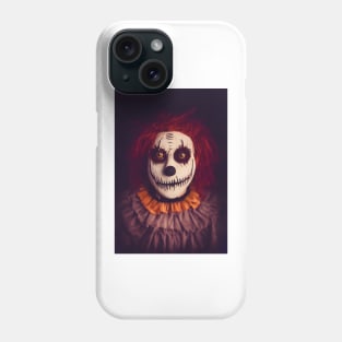 A Creepy, Scary Clown Phone Case