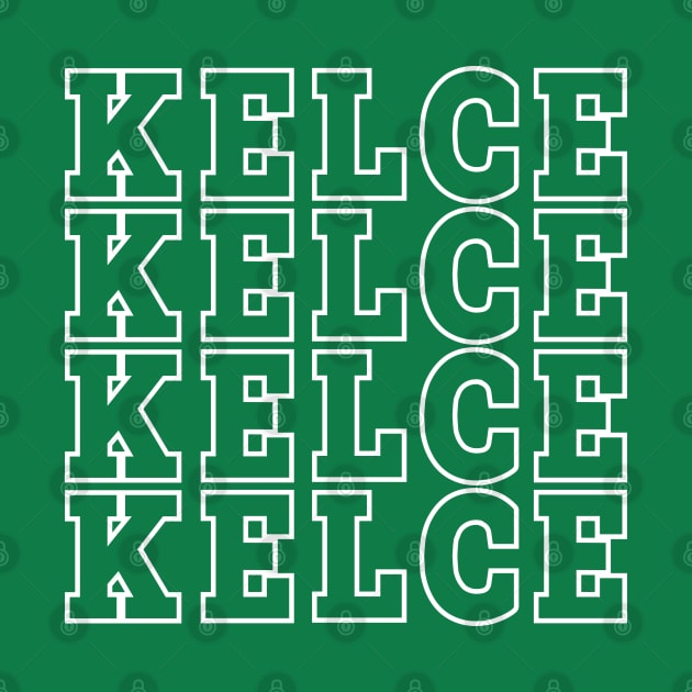 Jason Kelce Jersey // Typography Design by Trendsdk