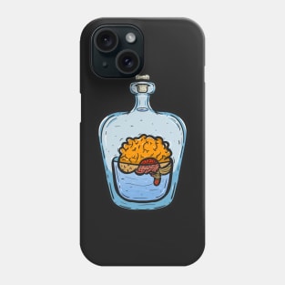 Brain in small jar Phone Case