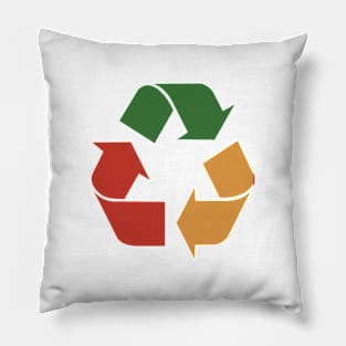 Recycle Symbol Logo Pillow