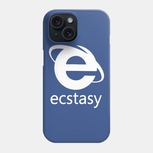ecstasy tumblr white Phone Case by Olympussure