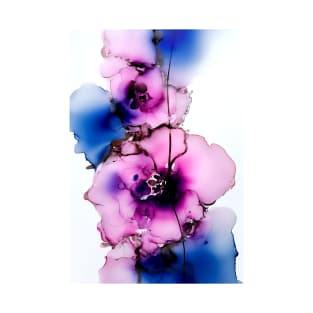 Blossoming Beauty - Abstract Alcohol Ink Art T-Shirt