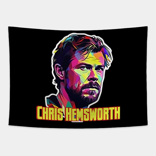 Chris Hemsworth Tapestry by Pixy Official