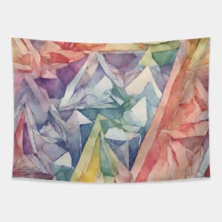 Vivid Rainbow Prism Tapestry