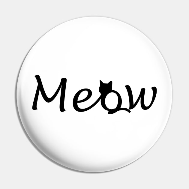 meow Pin by shimodesign