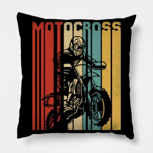 Motorcross Retro Funny Motorcross Lover Pillow