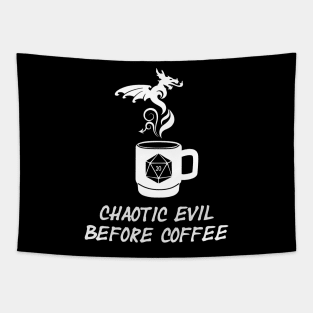 Chaotic Evil Before Coffee RPG Tapestry