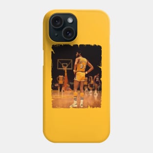 Kareem Abdul Jabbar - Vintage Design Of Basketball Phone Case