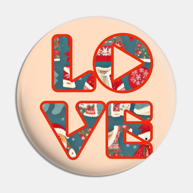 Love Christmas design Pin by Apparels2022