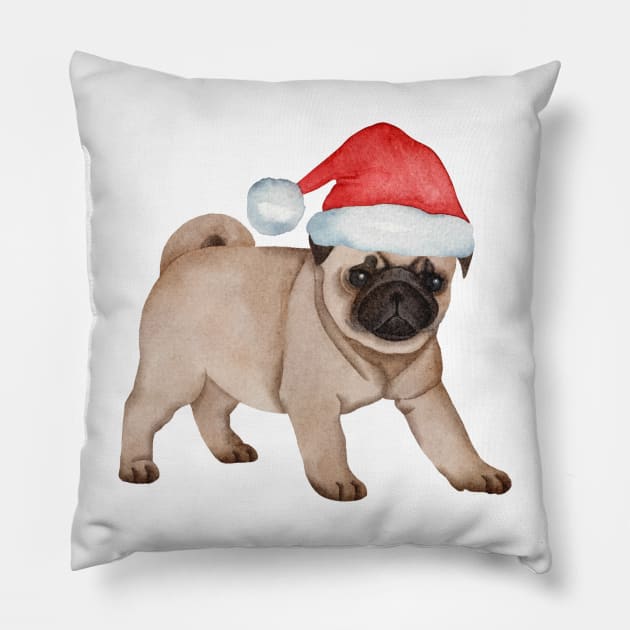 Cute And Lovely Animals With Christmas Pillow by AbstractArt14