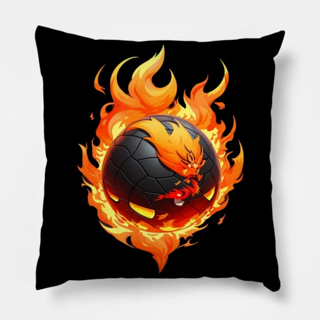 fire ball Pillow by AOAOCreation