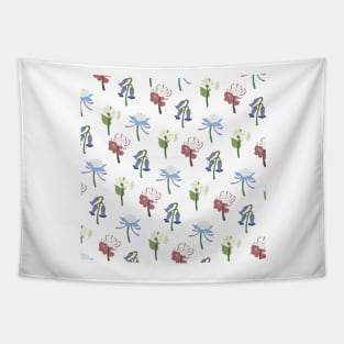 Liyue Flowers Print (White) Tapestry