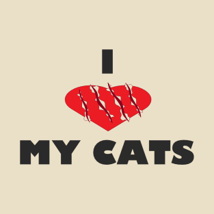 I Love My Cats T-Shirt