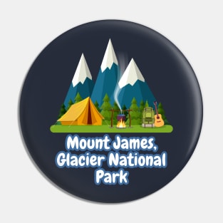 Mount James, Glacier National Park Pin