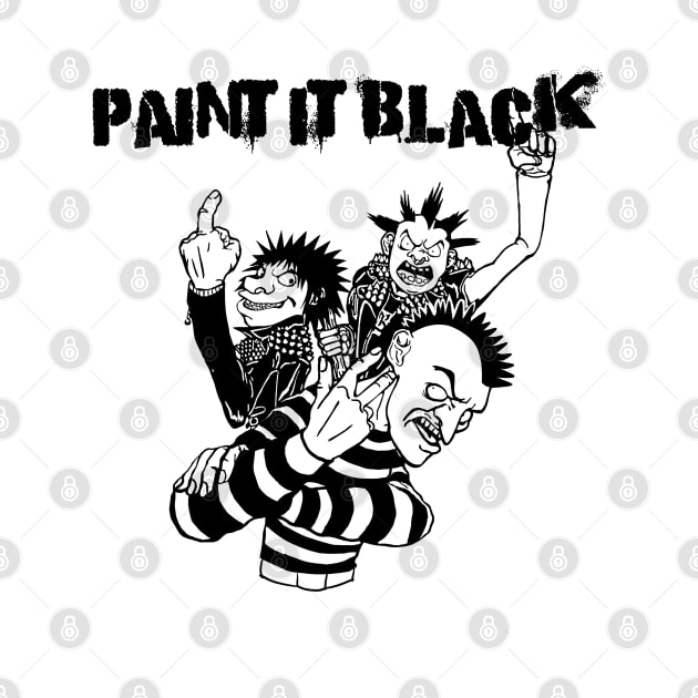 Punk Rock Man Of Paint It Black by samsa