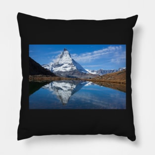 Matterhorn, Zermatt, Valais, Switzerland, Europe, autumn, Riffelsee Pillow