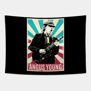 Vintage Retro Angus Young Tapestry