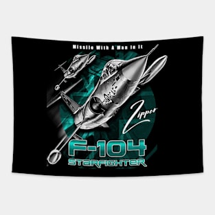 F-104 Starfighter USAF Supersonic Air Superiority Fighter Tapestry