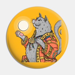 Fat Fortune Kitty Pin