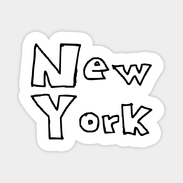 The best designs on the name of New York City #7 Magnet by Medotshirt