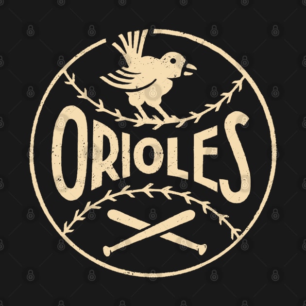 Baltimore Orioles Bird by Buck Tee Originals by Buck Tee