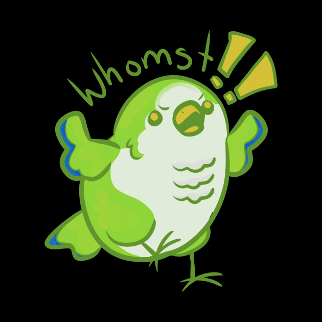 Whomst quaker parrot by 1anioh