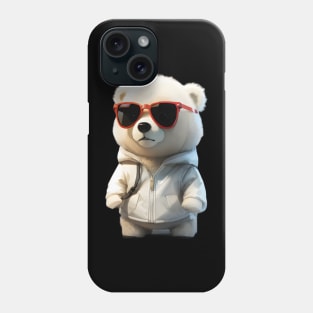 Polar bear with Sunglasses v2 Phone Case