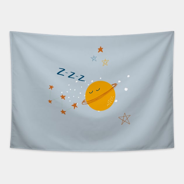 Baby space print Tapestry by DanielK