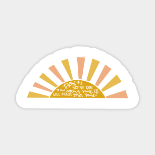 promises by maverick city music boho sun design Magnet