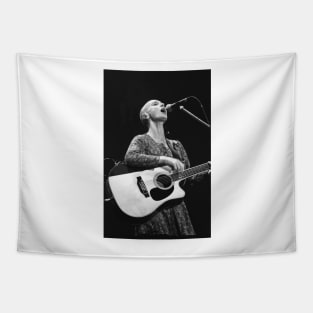 Sinead O'Connor BW Photograph Tapestry